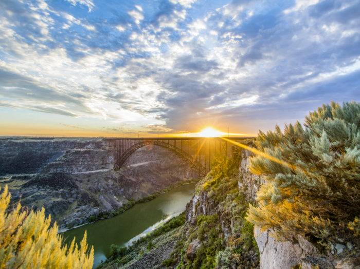 Perrine Bridge, Twin Falls. Photo Credit: Idaho Tourism.