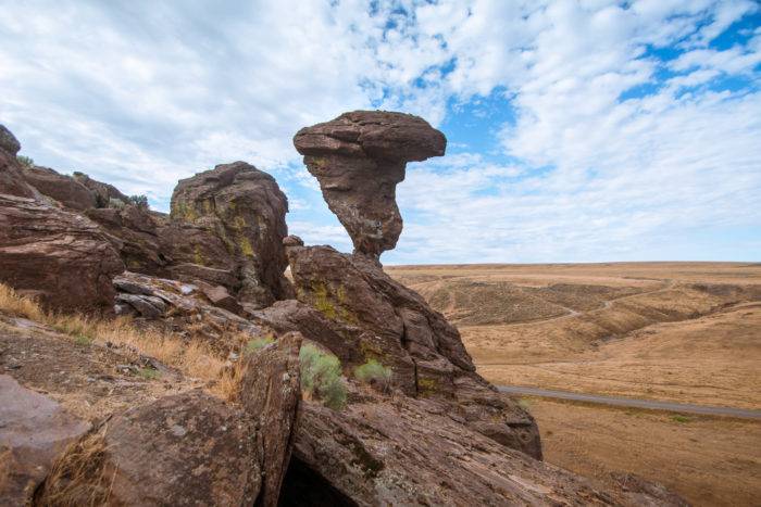 A picture of Balanced Rock.