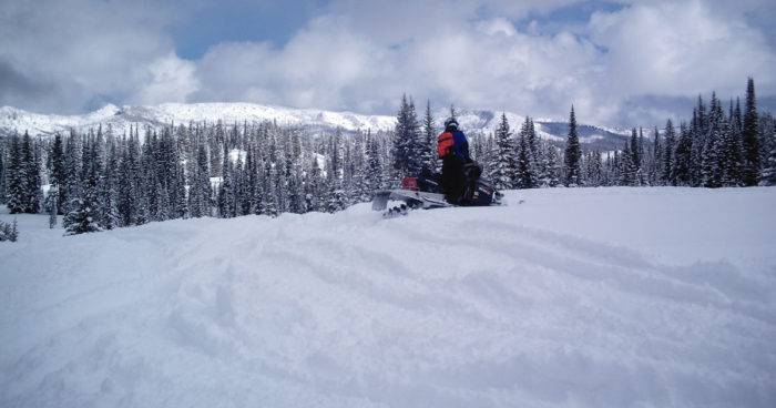 Snowmobiling Lolo Pass. Photo Credit: Idaho Tourism