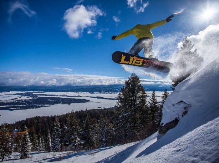 Snowboarding at Tamarack Resort. Photo Credit: Tamarack Resort