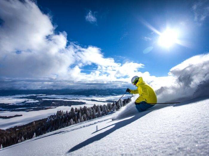 Hitting the slopes at Tamarack. Photo courtesy of Tamarack Resort.