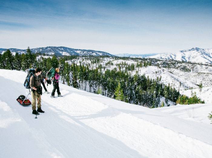 Snowshoeing, Idaho City. Photo Credit: Idaho Tourism