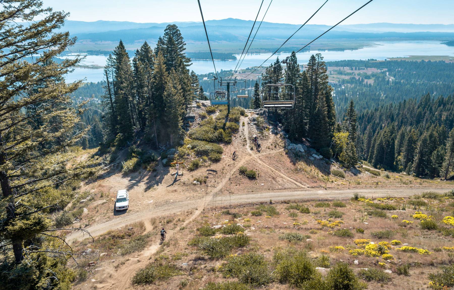 Experience A Mountain Rush at Tamarack's Bike Park Visit Idaho
