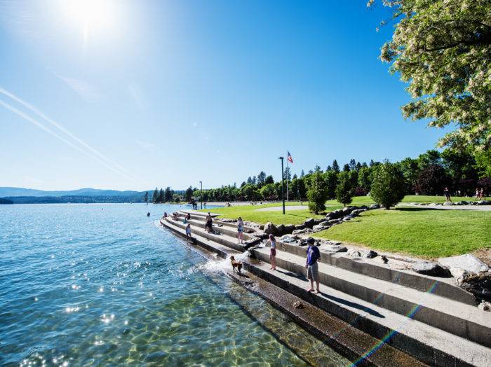 City Park & Beach, Coeur d’Alene. Photo Credit: Idaho Tourism