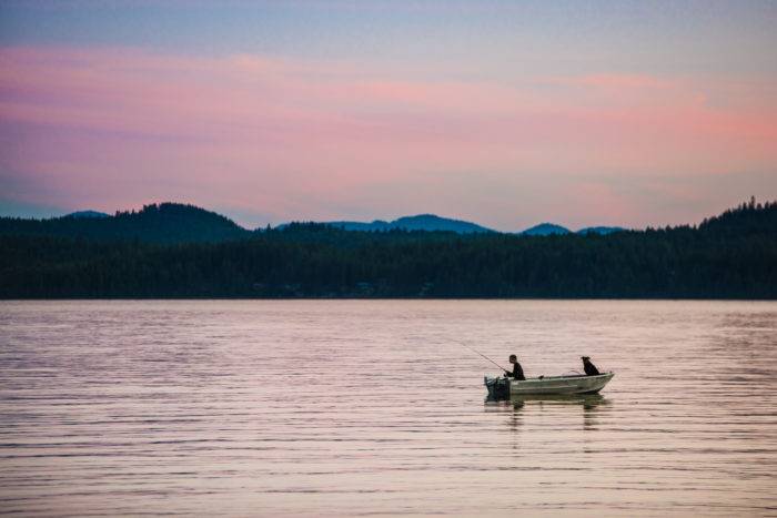 Fishing on Lake Pend Oreille