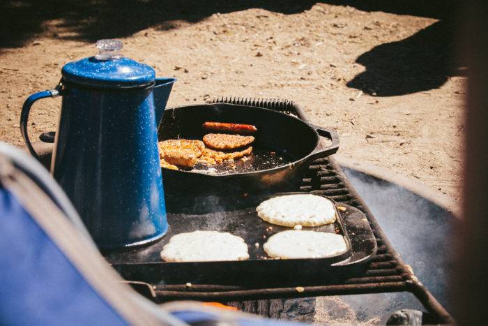 Cooking up Panhandle Pancakes on a beautiful Idaho morning. 