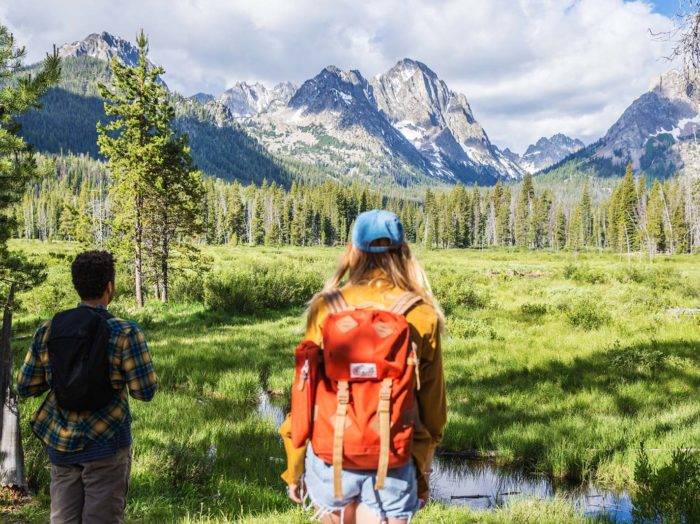 Hiking Fishhook Creek Trail near Redfish Lake. Photo Credit: Idaho Tourism