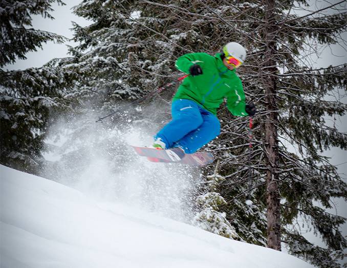 Skiing at Bald Mountain Ski Area. Photo Credit: Ski Idaho