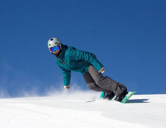 Snowboarding at Soldier Mountain Ski Area. Photo Credit: Ski Idaho