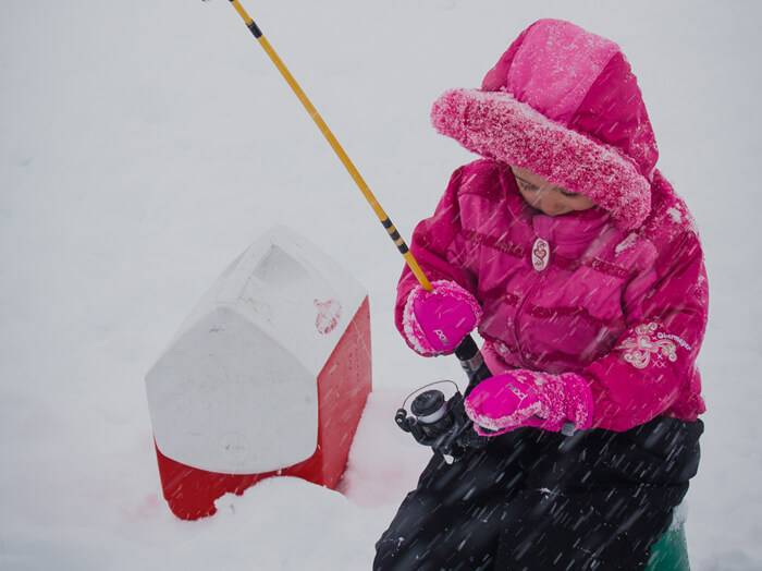 Ice Fishing on Cascade Reservoir. Photo Credit: Idaho Tourism