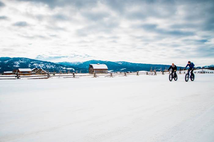 Fat Tire Biking, Victor. Photo Credit: Idaho Tourism