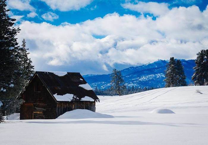 Exploring McCall in the winter. Photo Credit: Idaho Tourism
