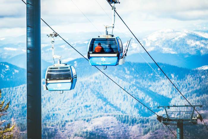 Skiing, Silver Mountain Resort, Kellogg. Photo Credit: Idaho Tourism