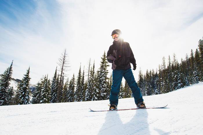 Snowboarding, Lookout Pass Ski and Recreation Area, Wallace. Photo Credit: Idaho Tourism