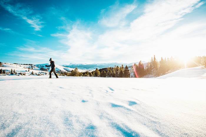 Snowshoeing, Victor. Photo Credit: Idaho Tourism