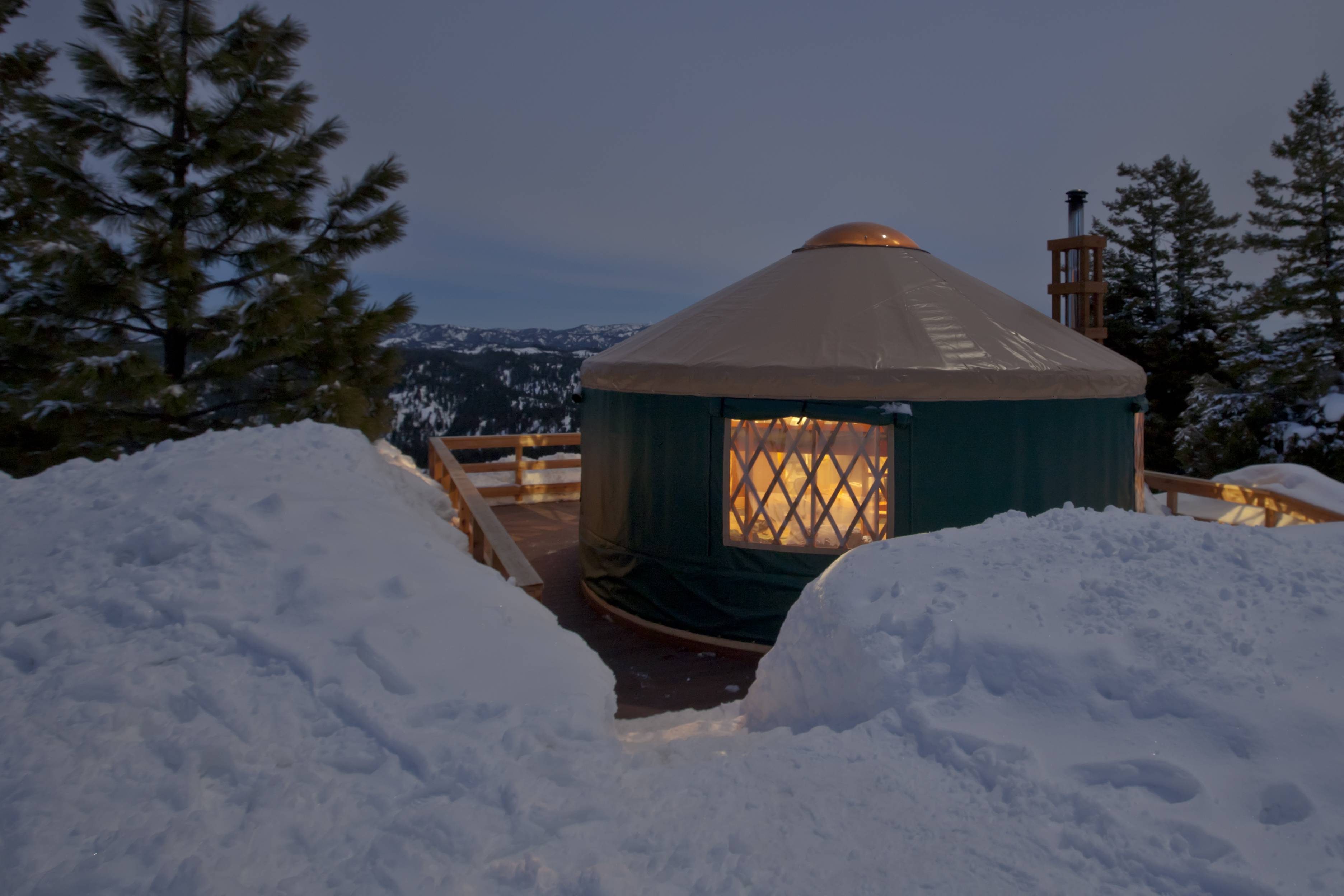 Winter Getaway To Bogus Basin Alpine Yurt Visit Idaho