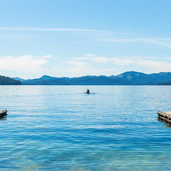 Kayaking, Priest Lake State Park, Coolin. Photo Credit: Idaho Tourism