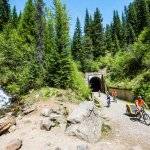 Bike Ride, Route of the Hiawatha, Near Wallace. Photo Credit: Idaho Tourism