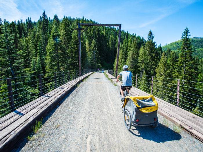 Bike Ride, Route of the Hiawatha, Near Wallace. Photo Credit: Idaho Tourism