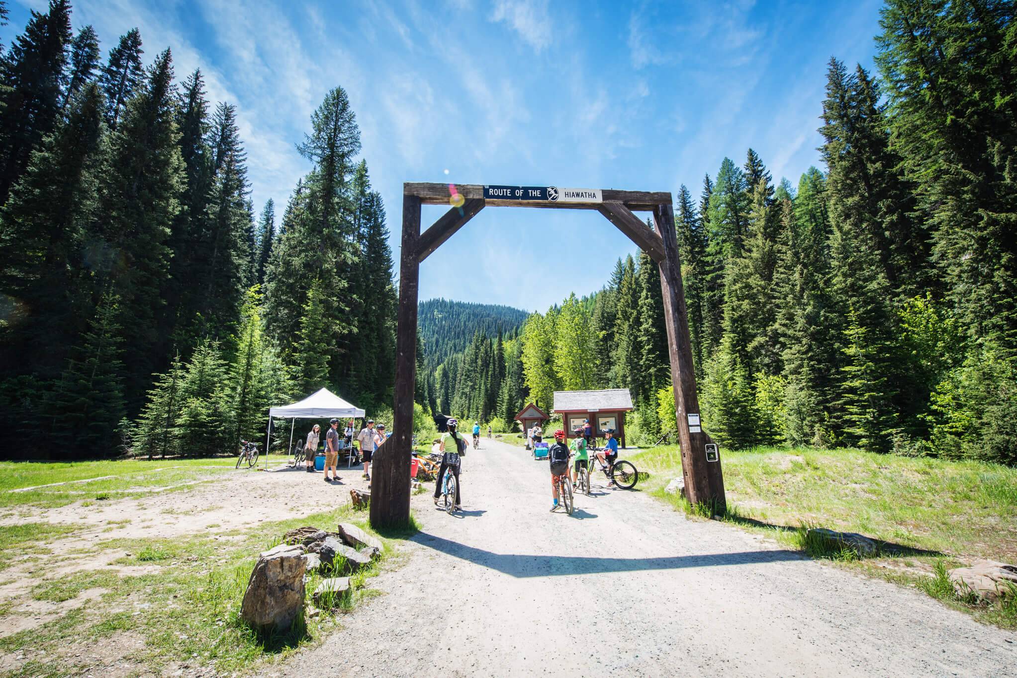 Bike Ride, Route of the Hiawatha, Near Wallace. Photo Credit: Idaho Tourism