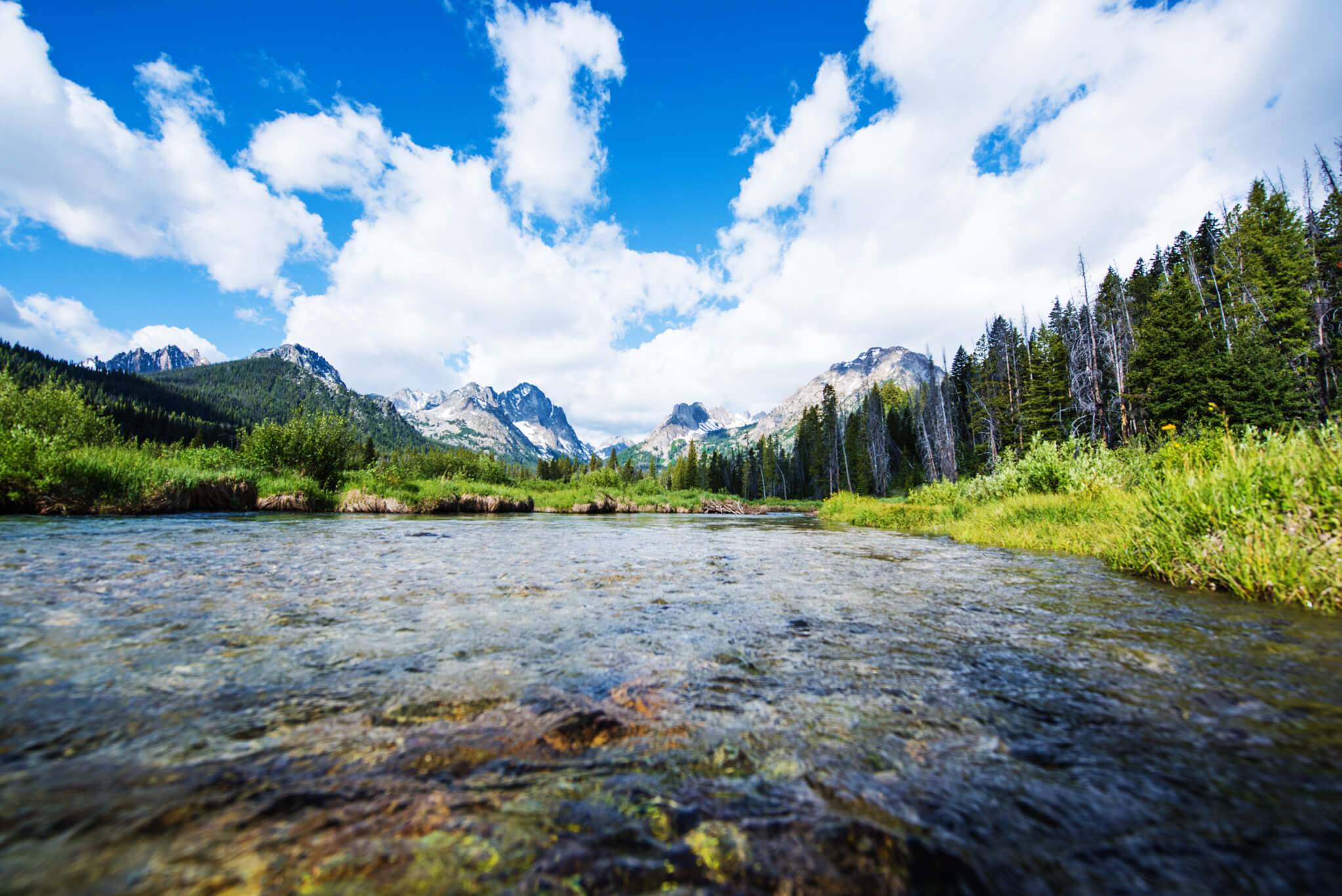 Fishhook Creek Trail, Near Redfish Lake, Stanley. Photo Credit: Idaho Tourism