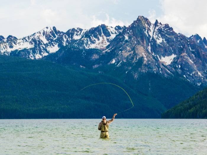 Fly fishing, Redfish Lake, Stanley. Photo Credit: Idaho Tourism
