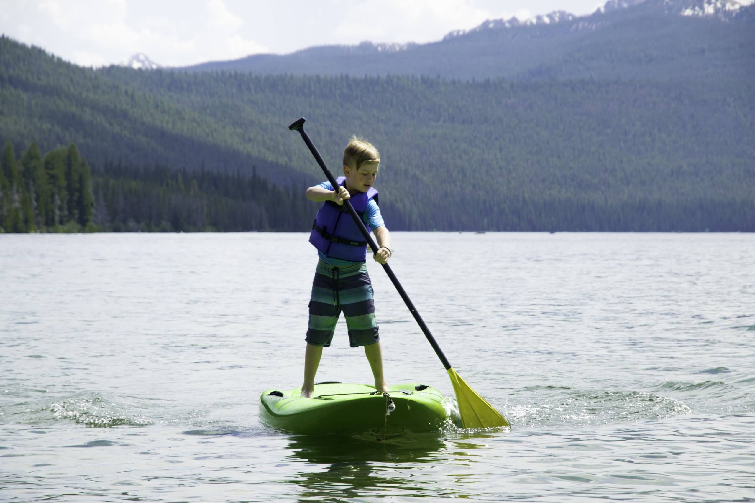Paddleboarding is so easy to learn that even kids pick it up quickly!