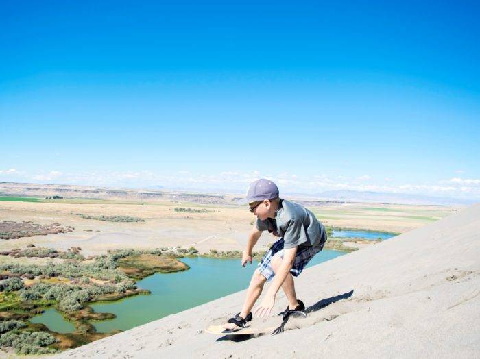 This was the reward for climbing up the tallest single structured dune in North America!