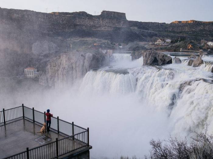 There’s plenty to see from the viewing platform at Shoshone Falls. Photo Credit: Michael Bonocore.