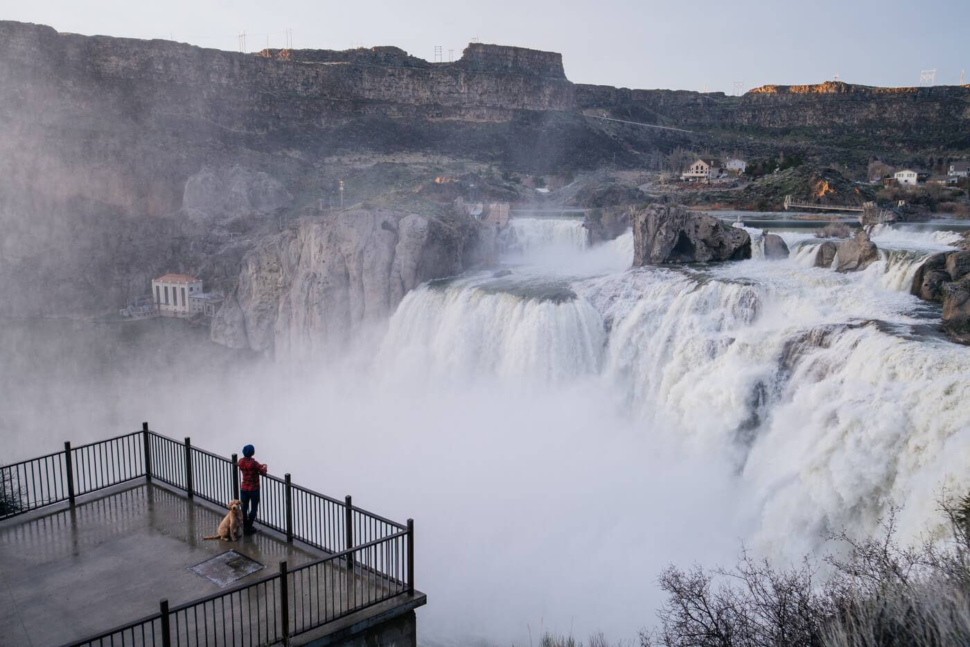 There’s plenty to see from the viewing platform at Shoshone Falls. Photo Credit: Michael Bonocore.