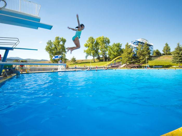 Lava Hot Springs Olympic Swimming Pool & Waterpark, Lava Hot Springs. Photo Credit: Idaho Tourism.