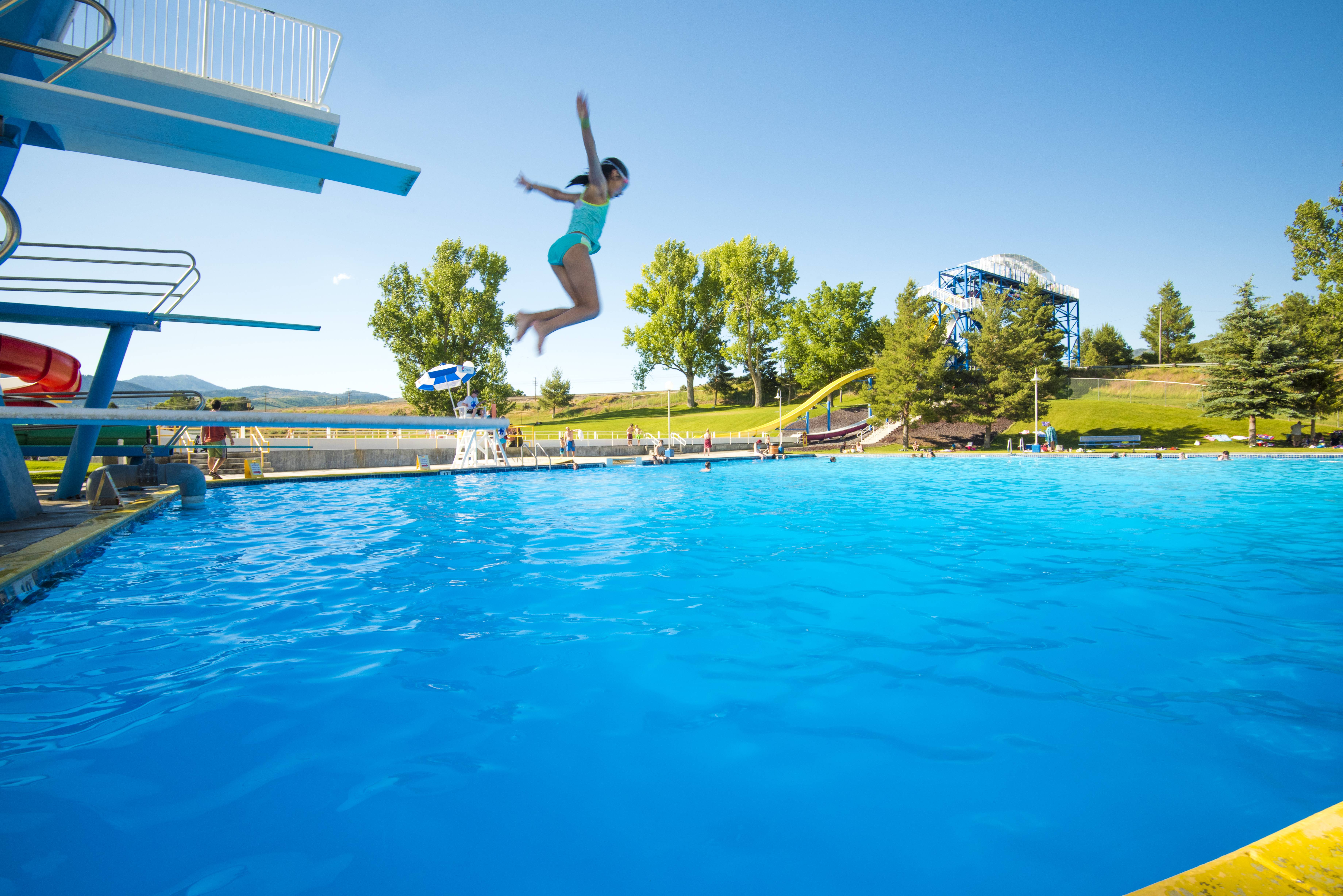 Lava Hot Springs Olympic Swimming Pool & Waterpark, Lava Hot Springs. Photo Credit: Idaho Tourism.