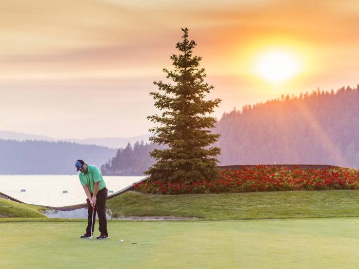 Golfing, Coeur d’Alene Golf Resort, Coeur d’Alene. Photo Credit: Idaho Tourism