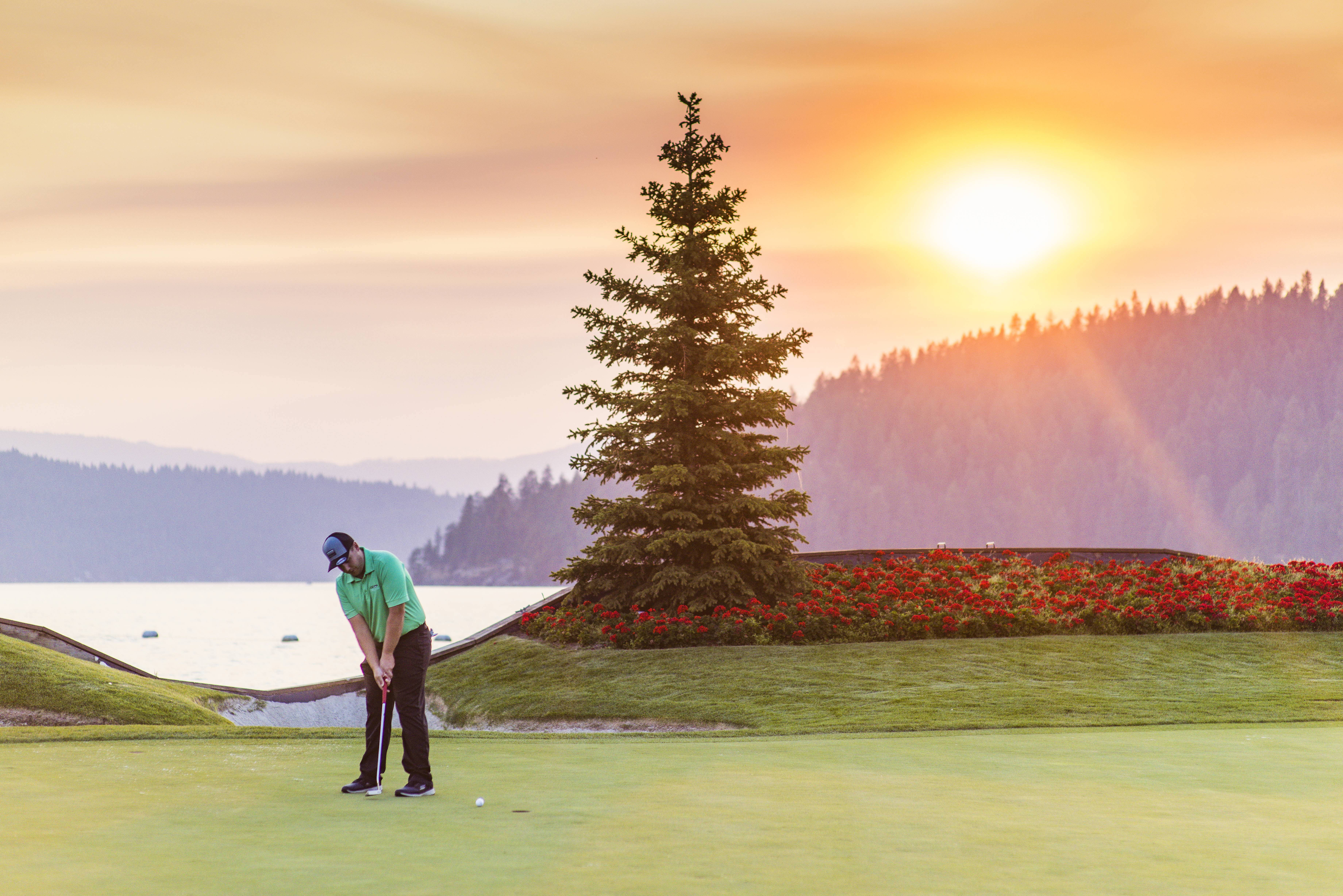Golfing, Coeur d’Alene Golf Resort, Coeur d’Alene. Photo Credit: Idaho Tourism