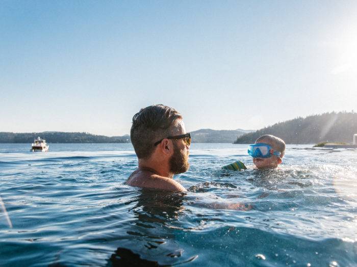 Swimming, Lake Coeur d’Alene, Coeur d’Alene. Photo Credit: Idaho Tourism