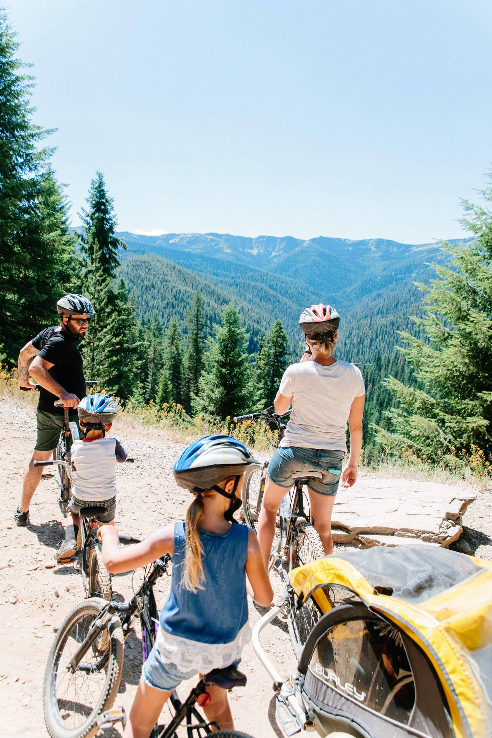 Bike Ride, Route of the Hiawatha, Near Wallace. Photo Credit: Idaho Tourism.