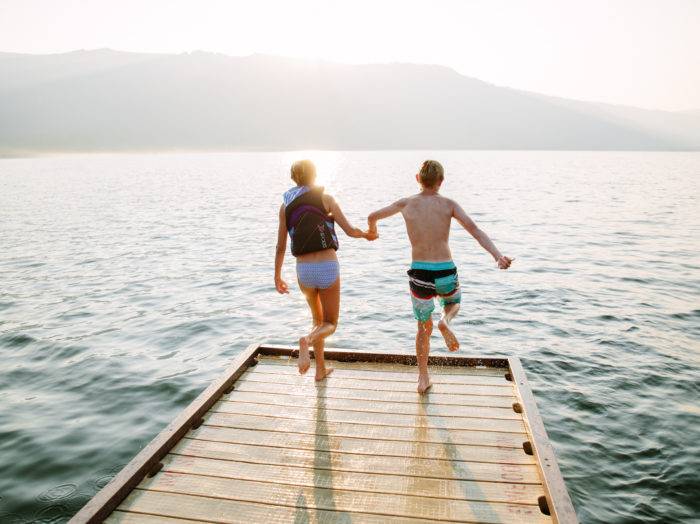 Swimming, Lake Cascade. Photo Credit: Idaho Tourism.