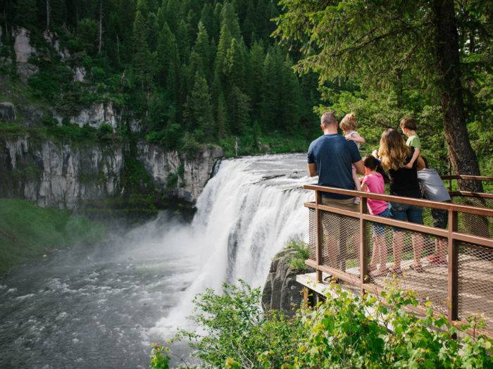 Upper Mesa Falls, Ashton. Photo Credit: Idaho Tourism.