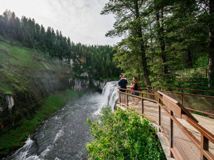 Upper Mesa Falls, Ashton. Photo Credit: Idaho Tourism.