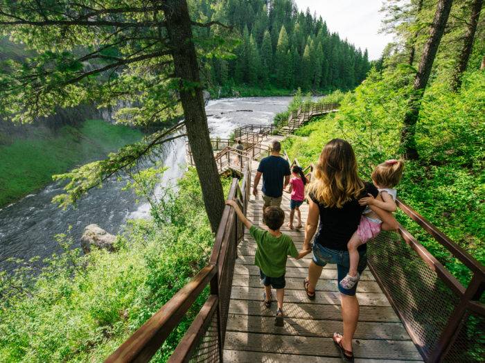Upper Mesa Falls, Ashton. Photo Credit: Idaho Tourism.