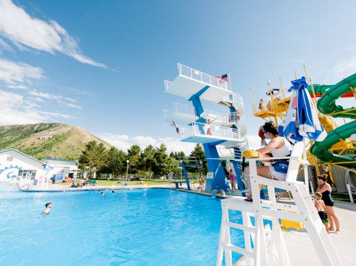 Lava Hot Springs Olympic Swimming Pool & Waterpark, Lava Hot Springs. Photo Credit: Idaho Tourism.
