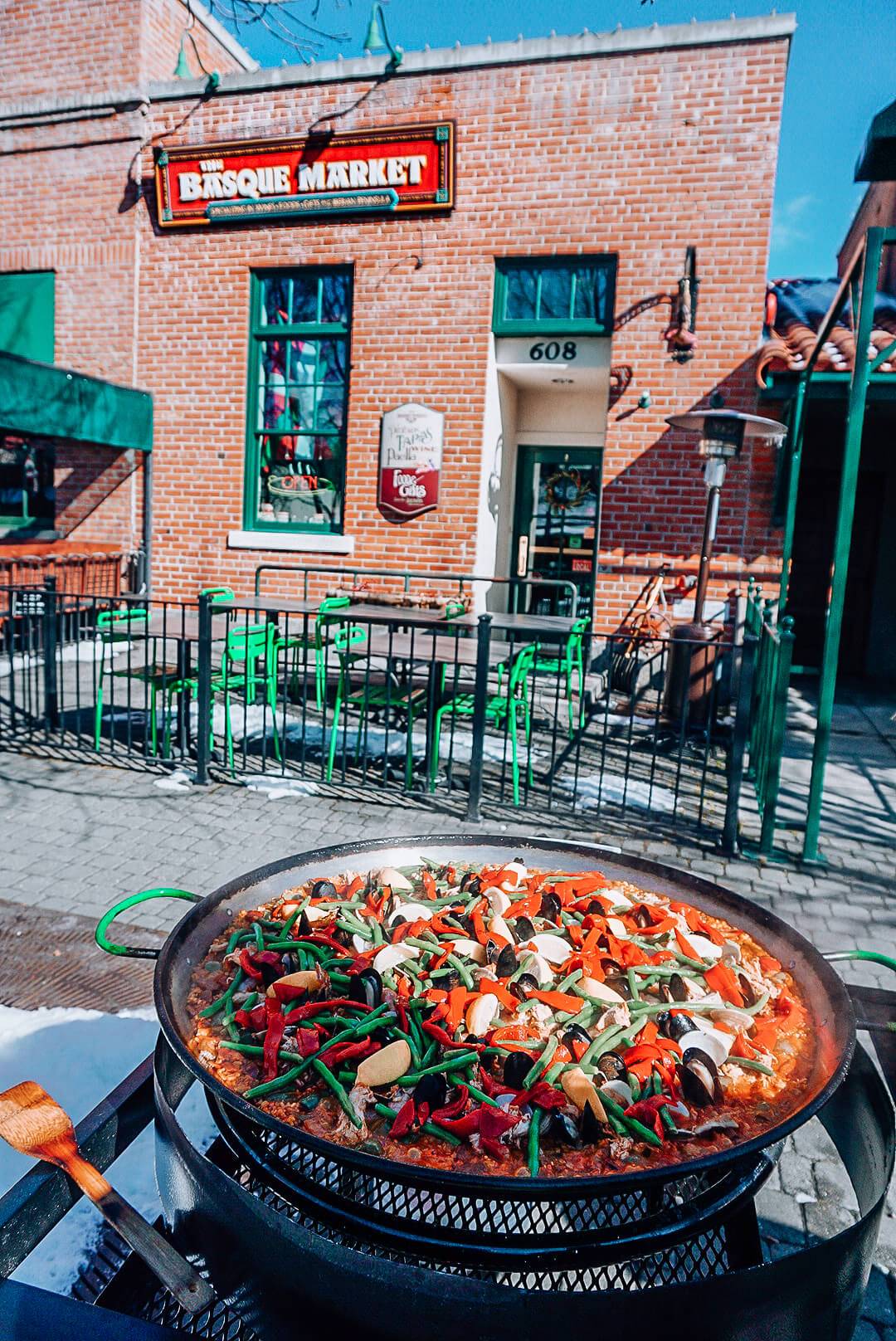 Paella on the Patio is a must-try dish. Photo Credit: Katie Williams.