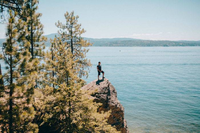 man on rock