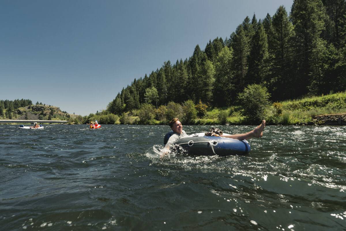 The city of Warm River was the perfect spot to start our second float day. Photo Credit: Nick Lake.