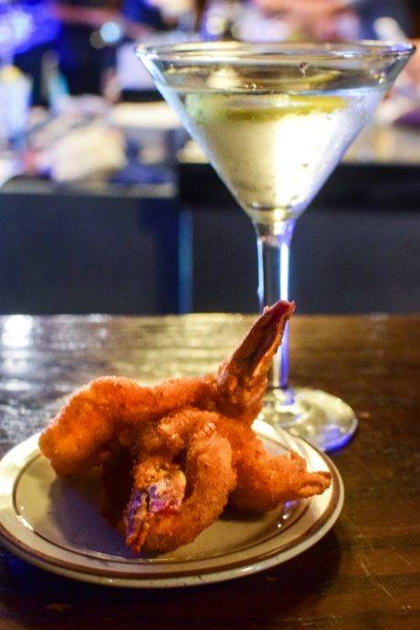 cocktail and shrimp