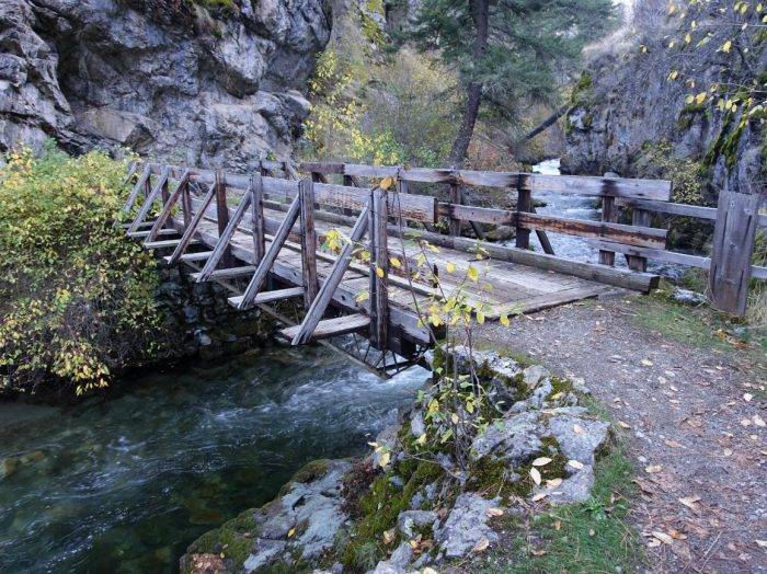 Cross the bridge to fall. Photo Credit: Scott Marchant.