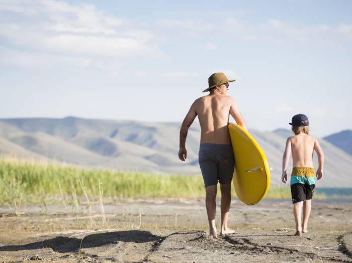 Stand Up Paddle Boarding, Bear Lake State Park, St. Charles. Photo Credit: Idaho Tourism.