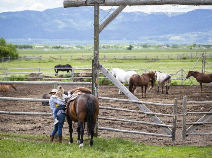 Horseback Riding, Linn Canyon Ranch, Near Victor. Photo Credit: Idaho Tourism.