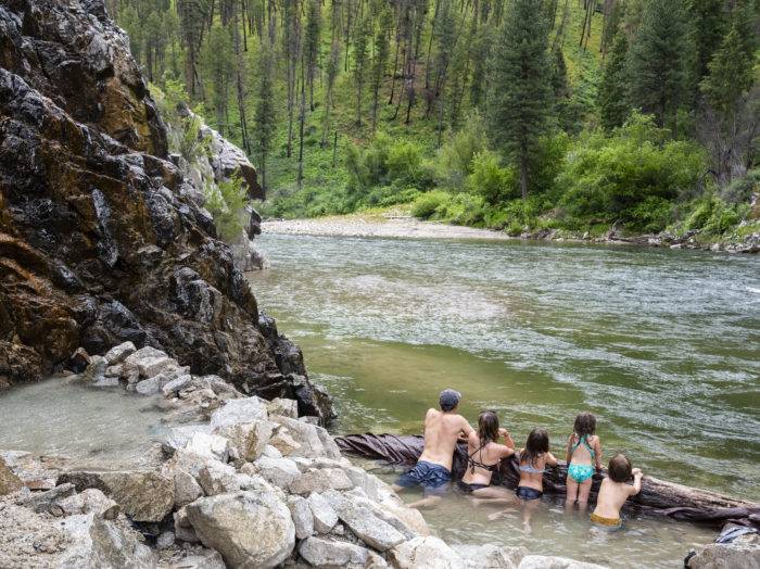 Pine Flats Hot Springs, Near Lowman. Photo Credit: Idaho Tourism.
