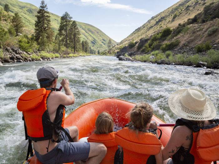 Rafting, Payette River, Near Banks. Photo Credit: Idaho Tourism.